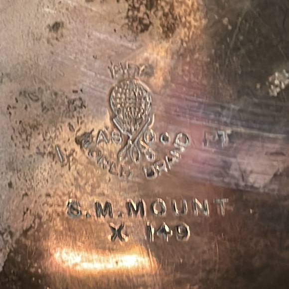 1857 Antique World Brand pint bowl with natural patina - Picture 5 of 7